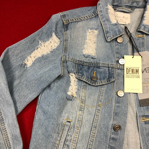 Distressed Denim Jacket - Picture 5 of 7